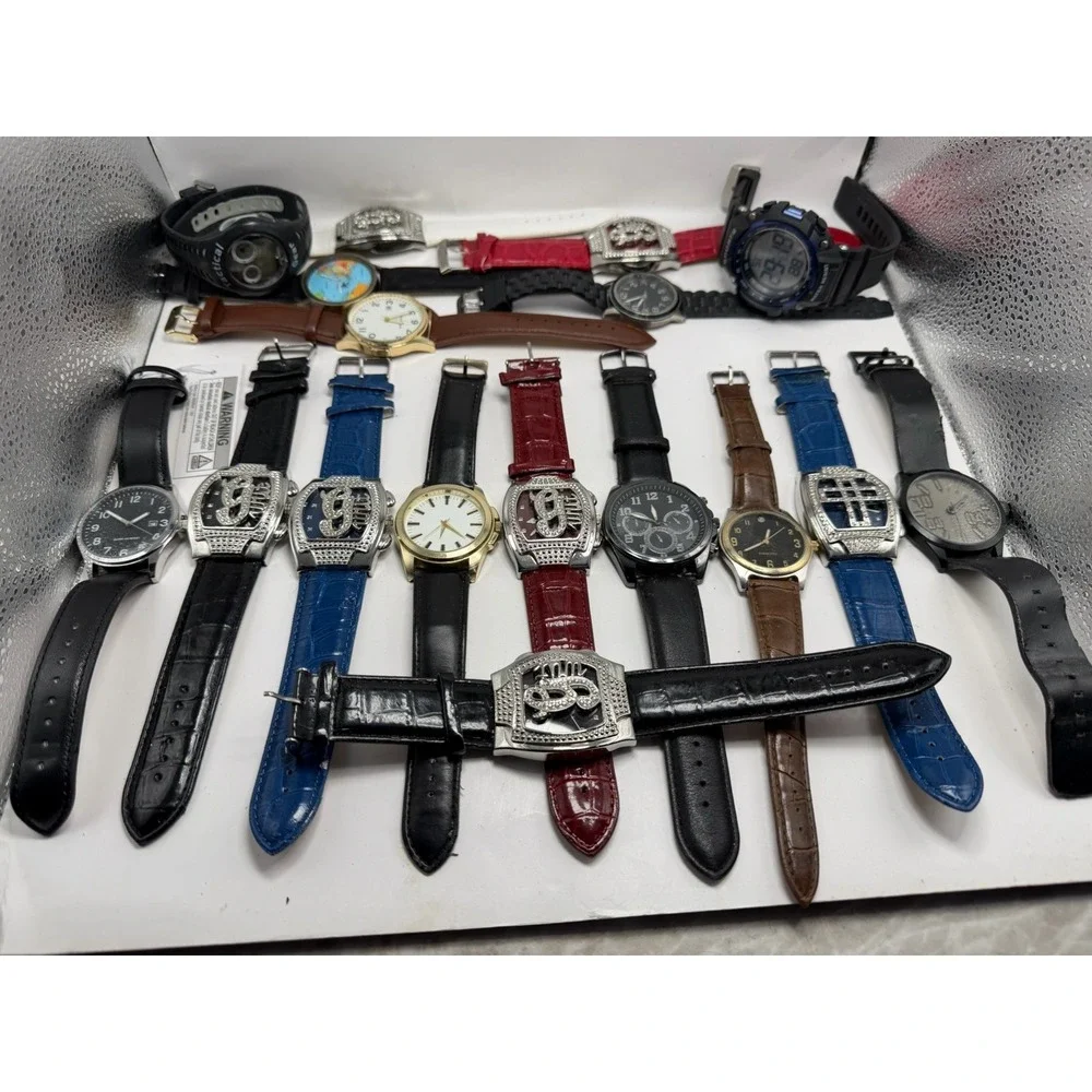 Unbranded Mens Watches Lot Of 17 For Parts Or Repair